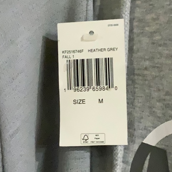 Hunter grey/gray Michael okra zip up hoodie - Picture 4 of 4